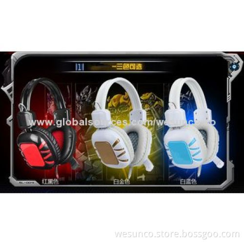 New gaming DJ headset with mic and thick cable, comfortable and high sound model